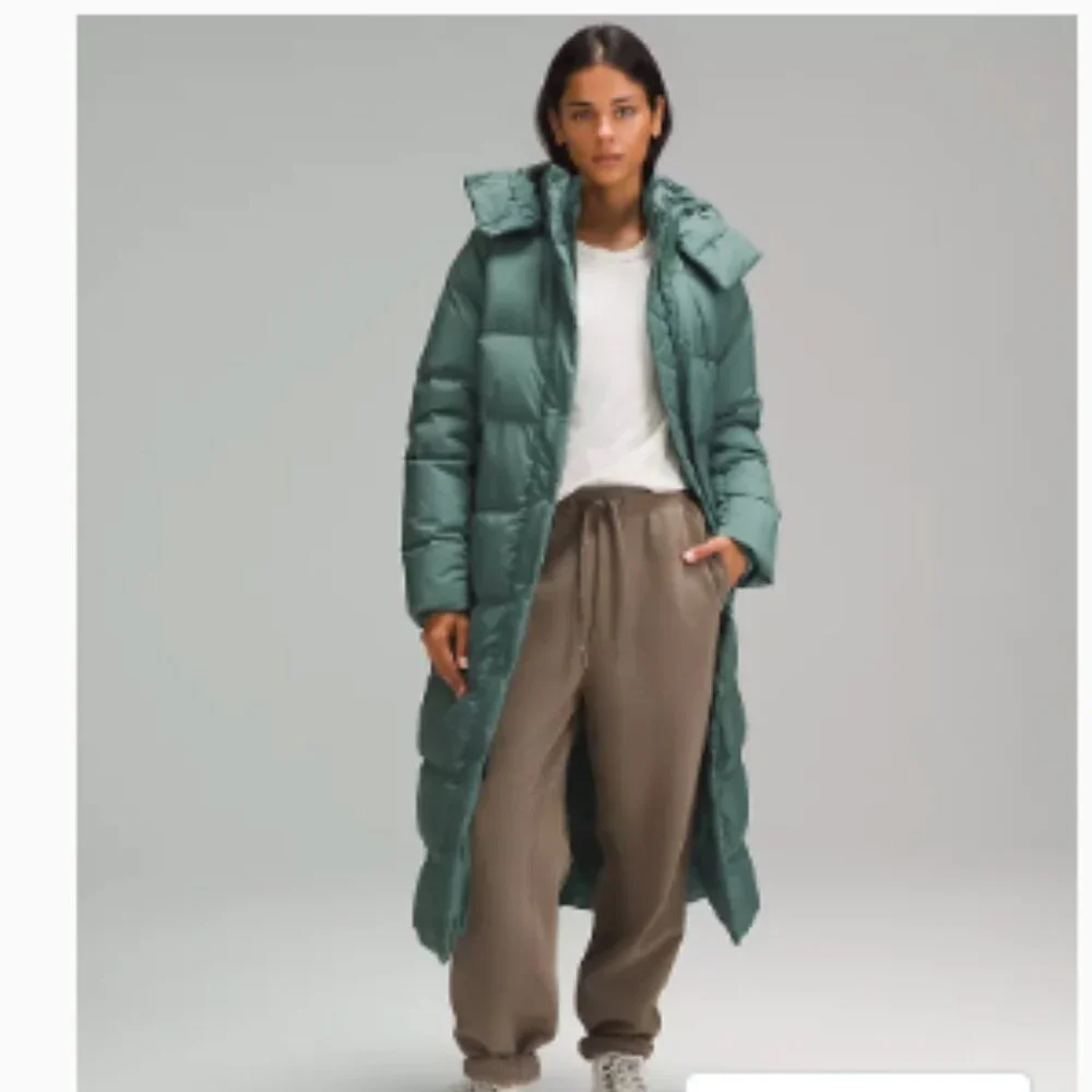lululemon athletica Green Puffer Coat - Picture 1 of 5